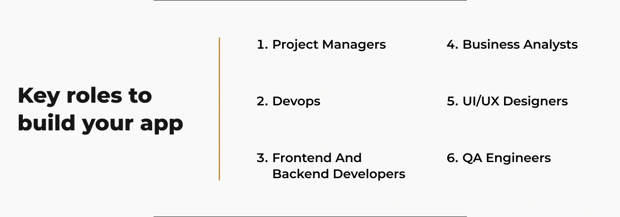 Key roles to build your app