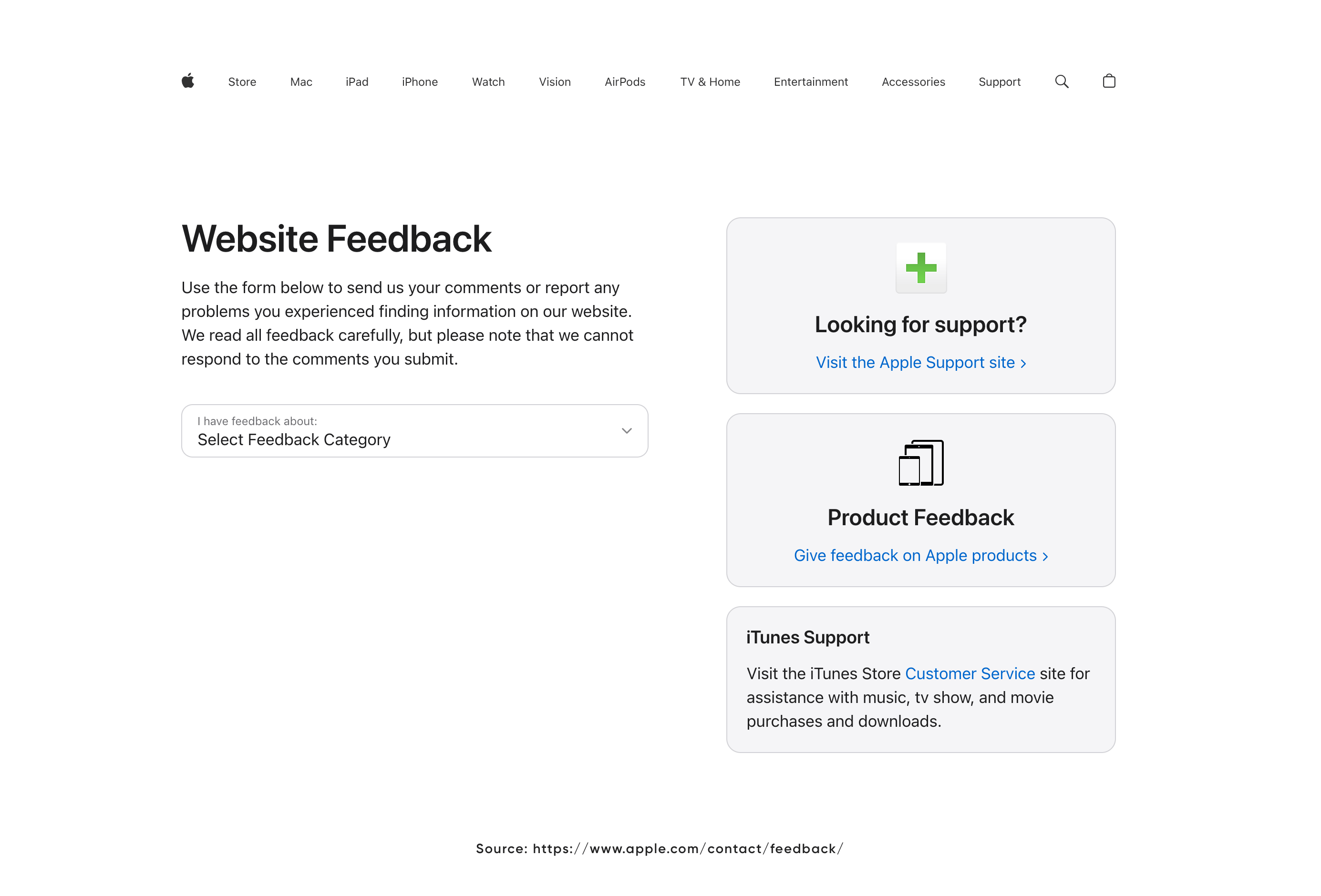 Apple-Website-Feedback