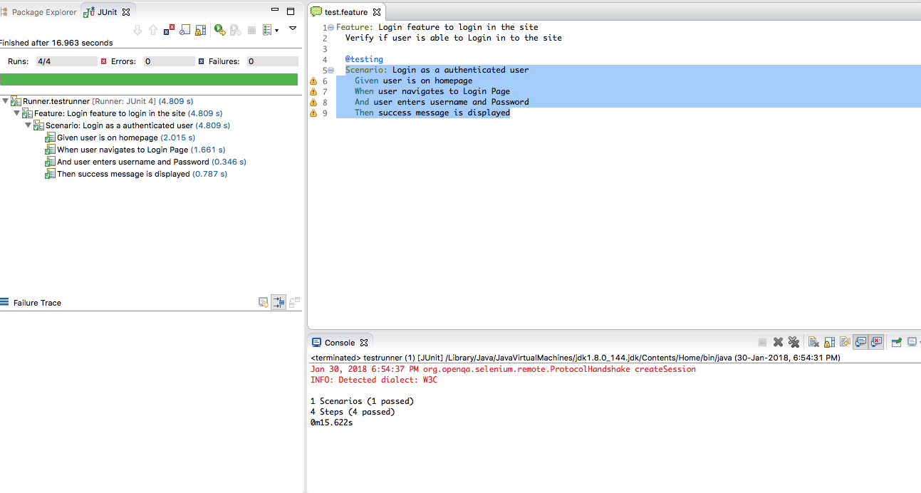 Selenium with Cucumber Maven Setup Axelerant