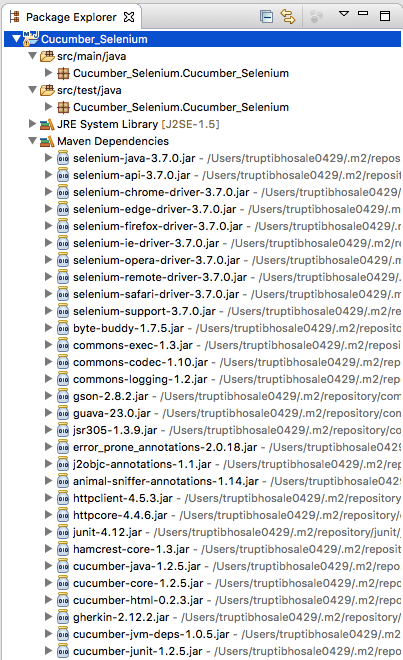 Setup for Selenium with Cucumber Using Maven