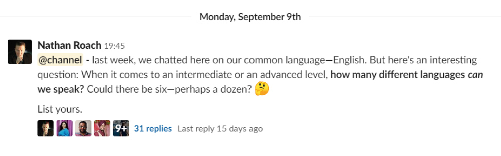 Axelerant-Slack-Language-Discussion