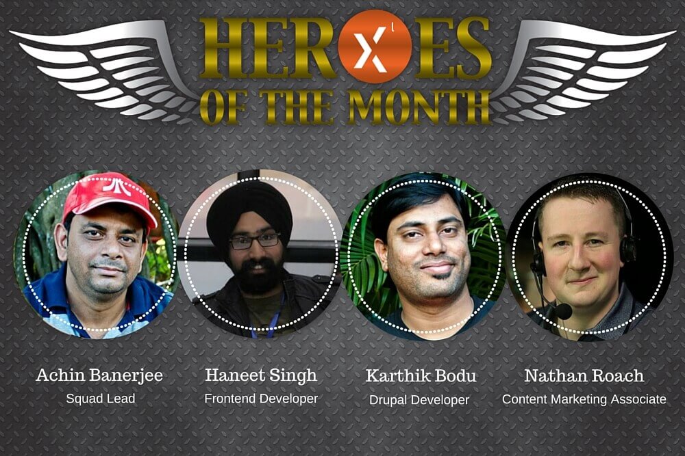 Axelerant Heroes of the month September 2015