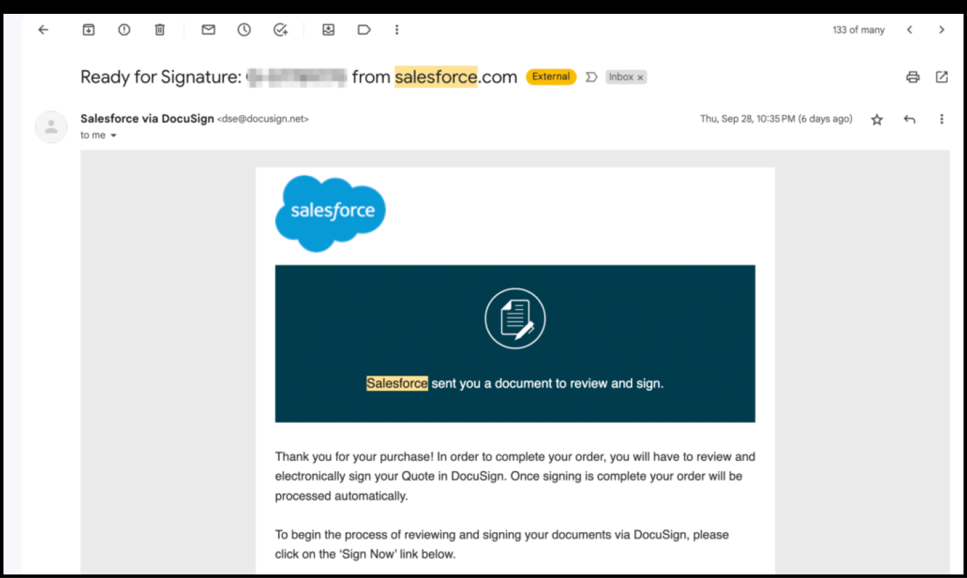 esignature contract from Salesforce