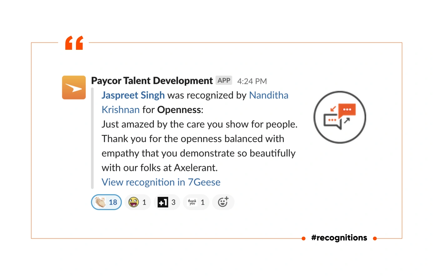 Jaspreet getting recognized for transparency 1