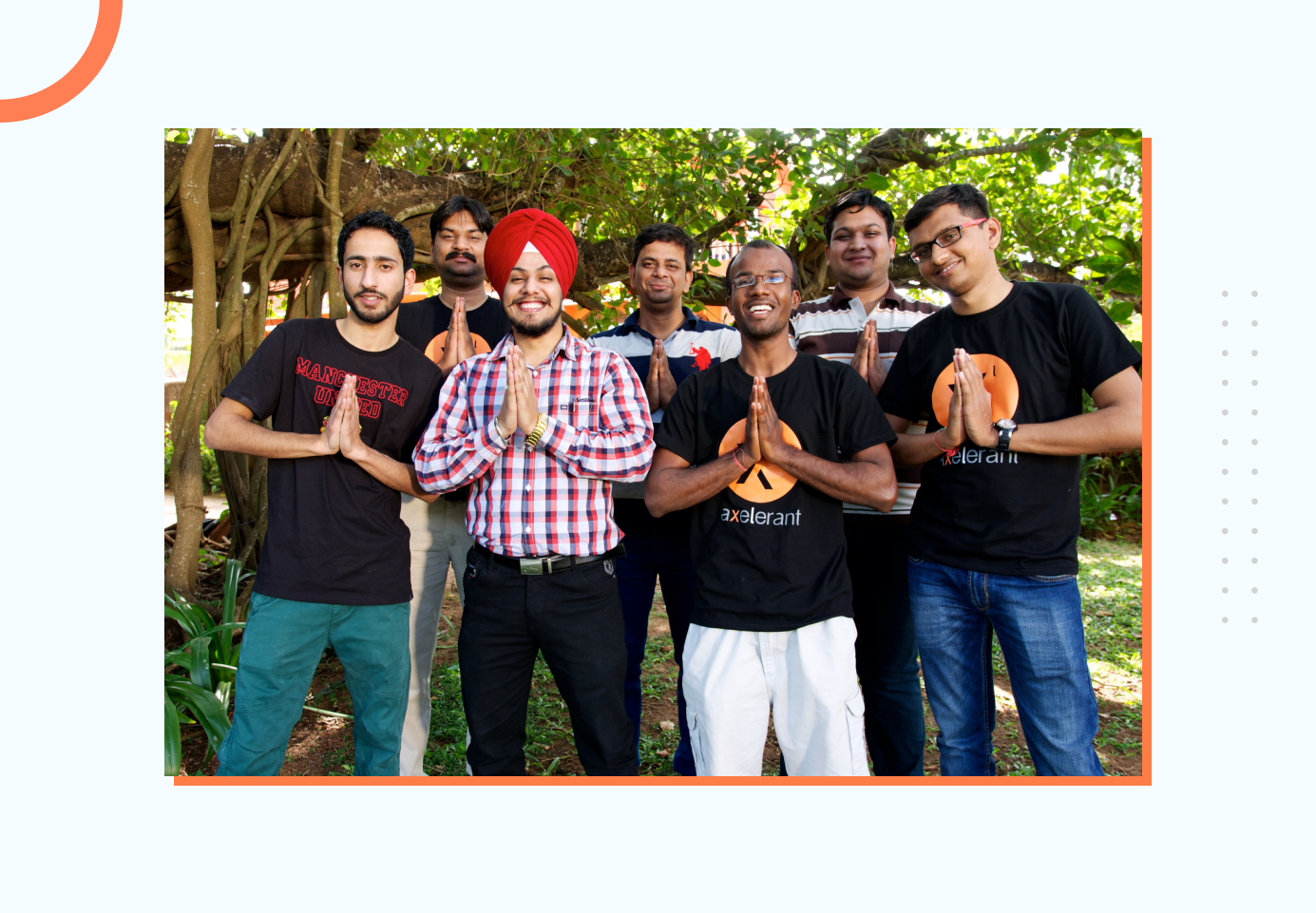 Jaspreet with team members
