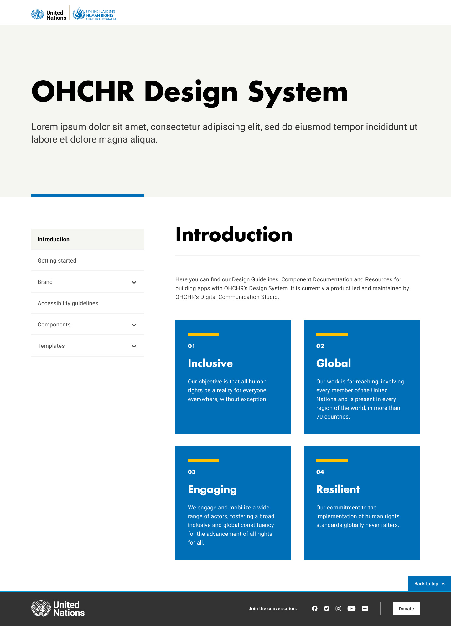 OHCHR-Design-System-Components