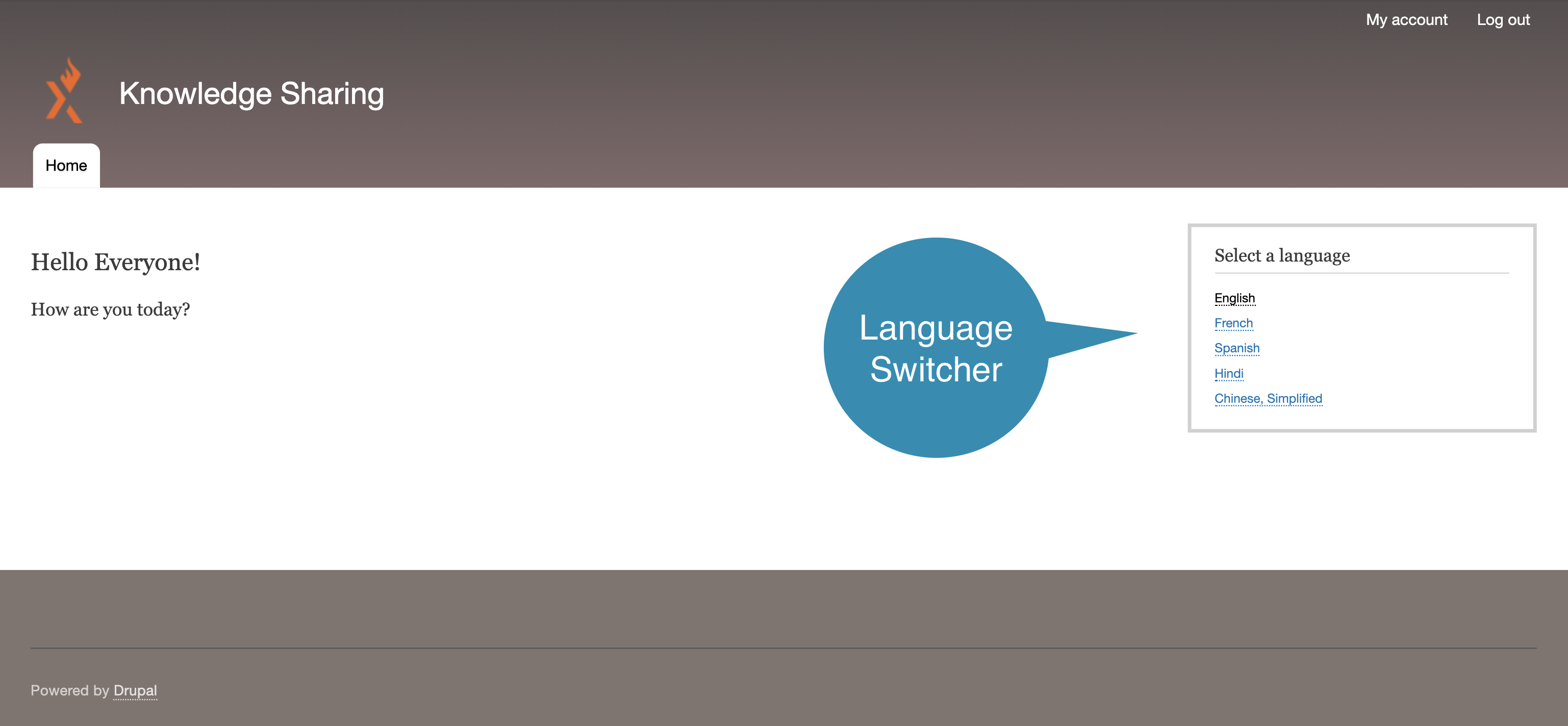 Knowledge sharing - Language switcher listing