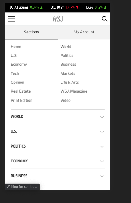 QA Checklist For Testing Advanced Front End Elements - Menu