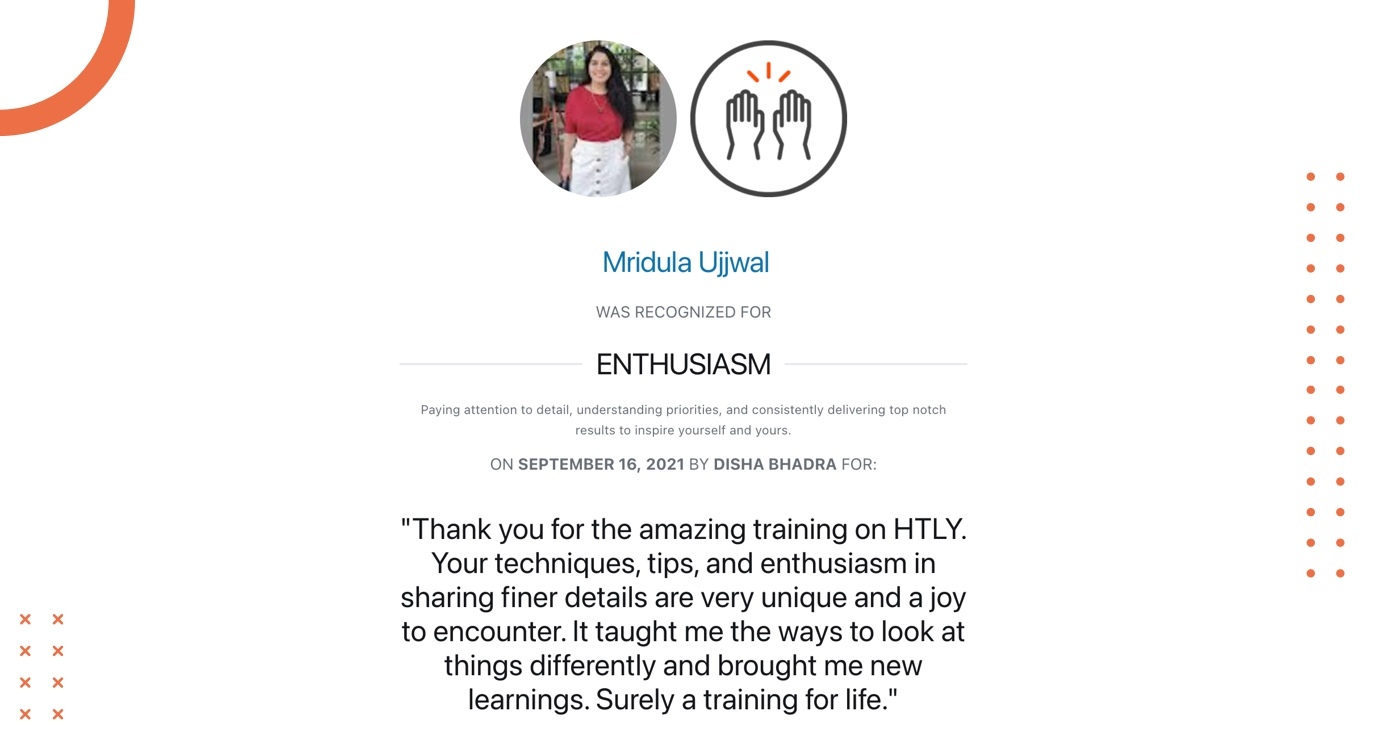 Kindness as a value at Axelerant_Mridula's recognition Kindness as a value at Axelerant_Mridula's recognition