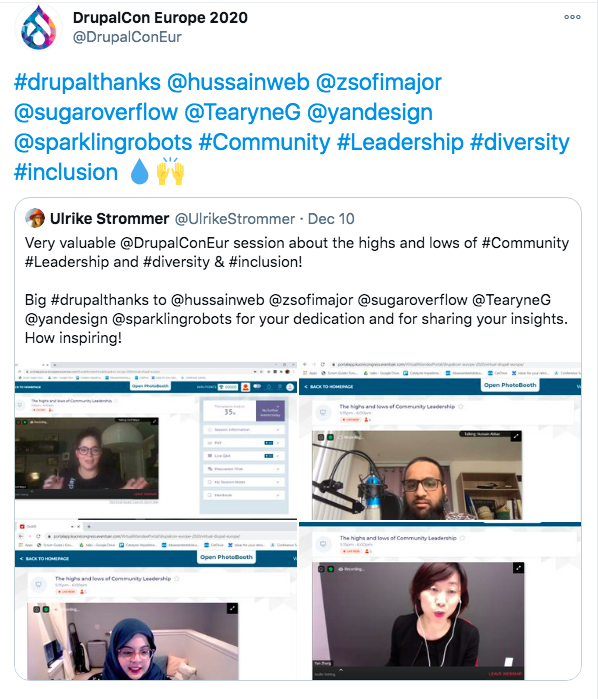 Axelerant at DrupalCon Europe 2020, a wrap-up A tweet from DrupalCon Europe 2020