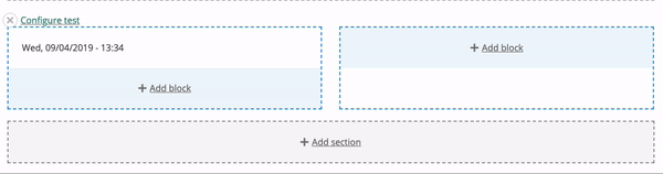 Configure layout builder in Drupal gif of layout builder in Drupal
