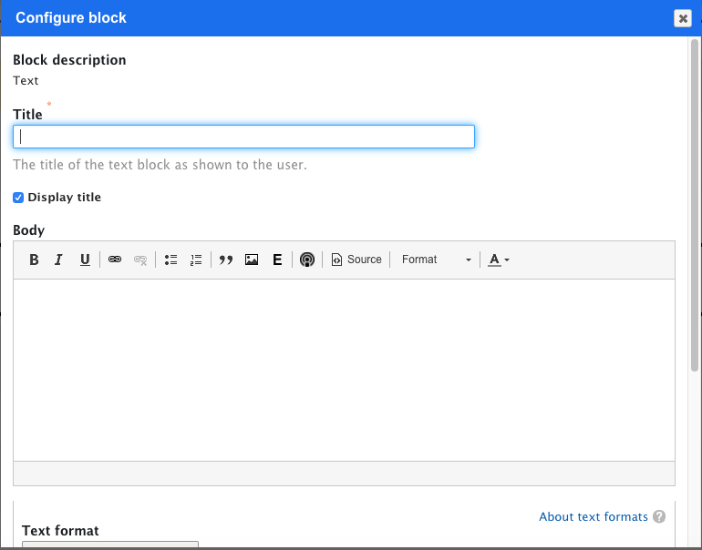 adding block description in layout builder